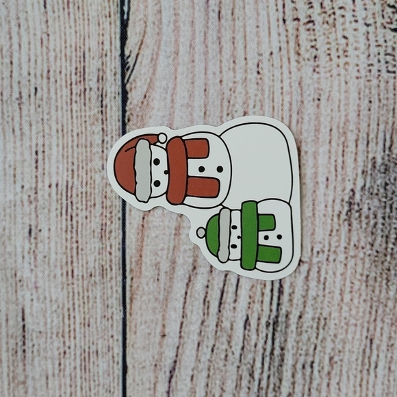 Snowmen Sticker NEW - Picture 1 of 4